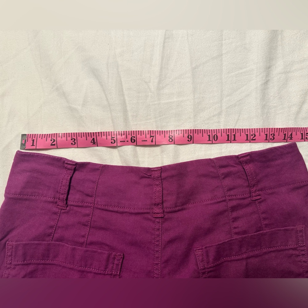Sz 8 EUC Maeve Magenta Linen Colette Wide Leg Pants Anthropologie - Picture 13 of 14